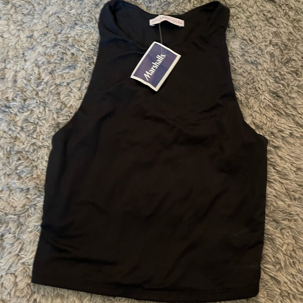 Black tank top